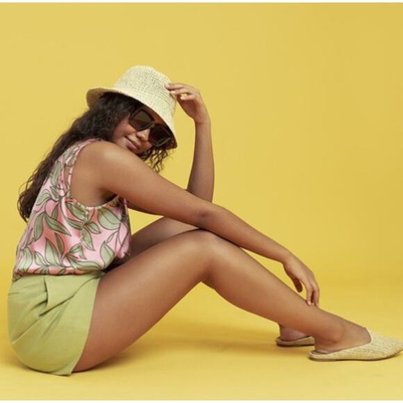 Gyal Bashy Boano Crochet Bucket Hat – Natural Straw – NWT main image 4